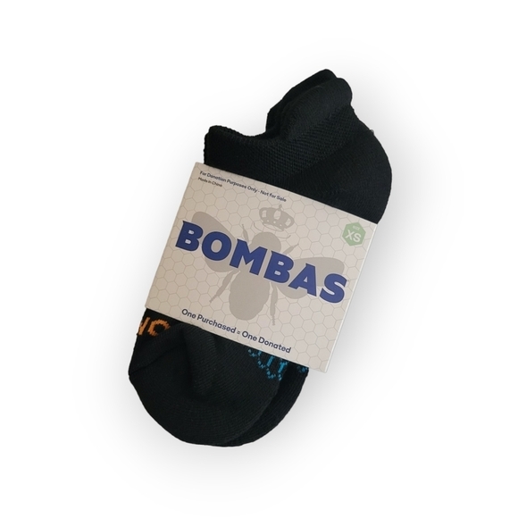 6x BOMBAS Ankle Sock Tech Unisex XS Solid Black Honeycomb Arch Support Fit Youth - Picture 6 of 9